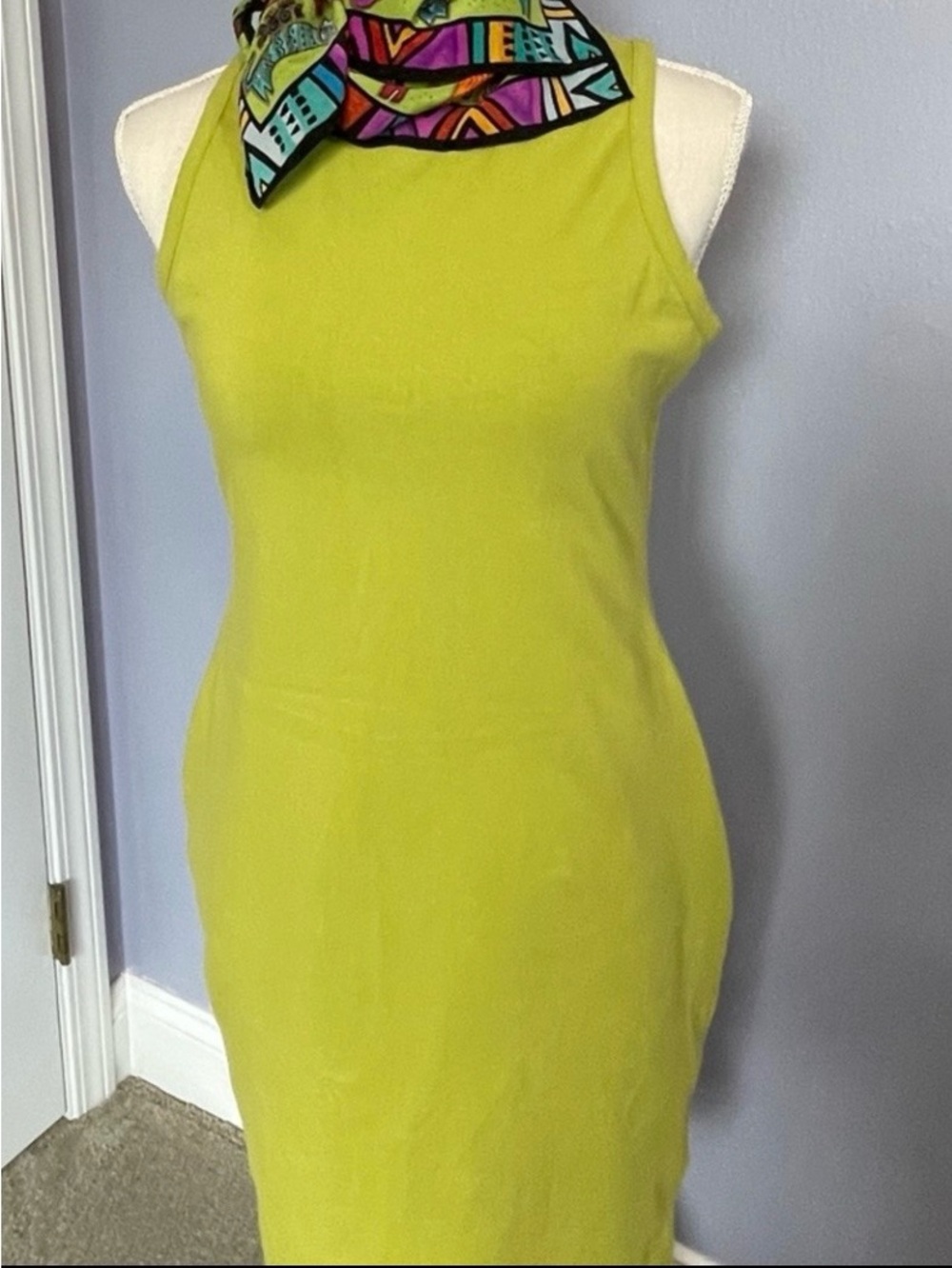 NWOT Wild Fable Sleeveless Lime Green Bodycon Dress - Women size XXL